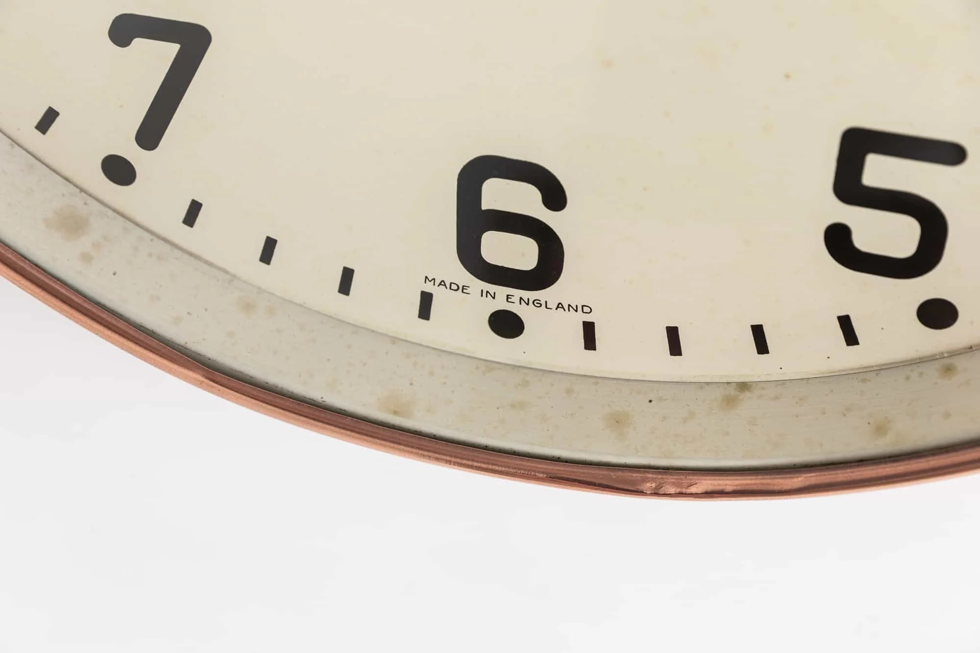 Copper Gents of Leicester Factory Wall Clock — Antiques Workshop